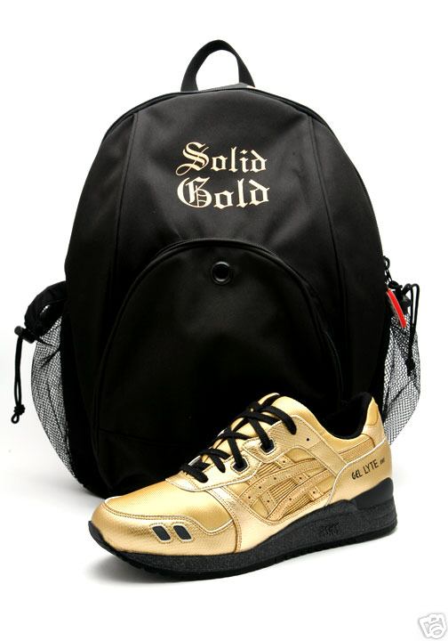 David Z x Asics Gel Lyte III & Backpack - Solid Gold