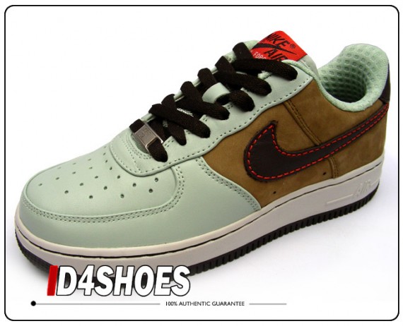 Nike Air Force 1 WMNS - Seafoam - Dark Cinder - Walnut