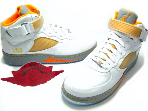 Jordan V Fusion White Orange Peel 1