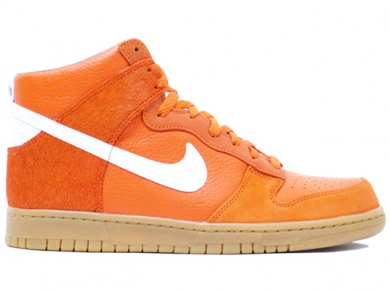 Nike Dunk High Premium '08 - Orange/White/Gum