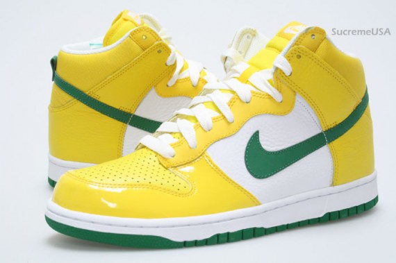 Nike Dunk High - Yellow - Green