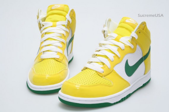 Nike Dunk High - Yellow - Green