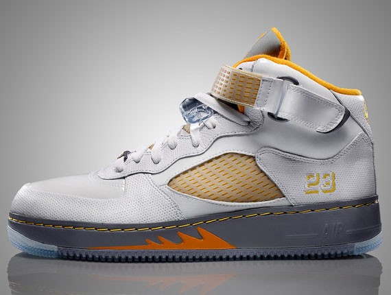 Air Jordan Force V (5) Fusion – White/Orange Peel – Now Available