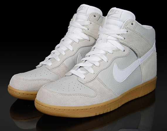 Nike Dunk High Premium - White - Horse Hair - Gum