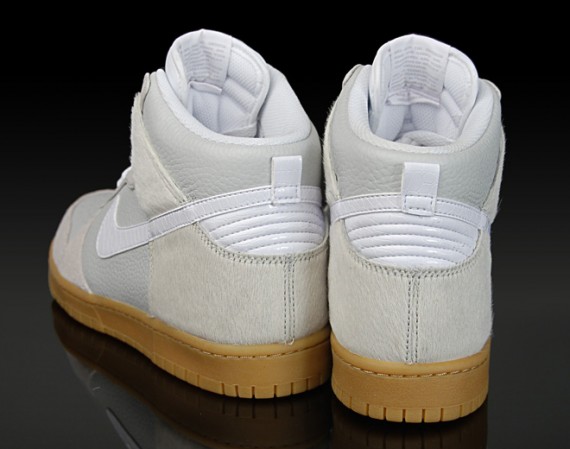 Nike Dunk High Premium - White - Horse Hair - Gum