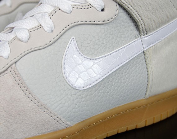 Nike Dunk High Premium - White - Horse Hair - Gum