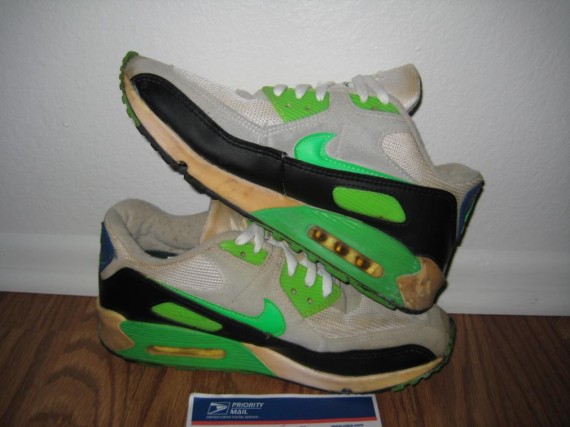 Nike Air Max 90 Vintage – White – Neon Green – Black