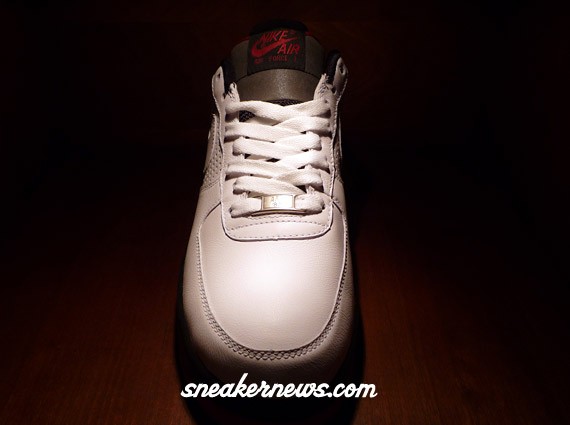 Nike Air Force 1 ADV - Air Jordan V Inspired - White - Black - Varsity Red