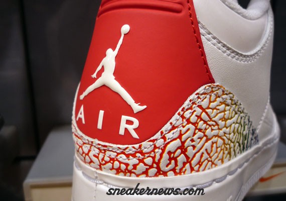 Air Jordan Force III (GS) - White - Comet Red