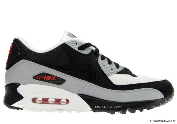 Nike Air Max 90 - Black - Grey - Comet Red - JD Sports Exclusive