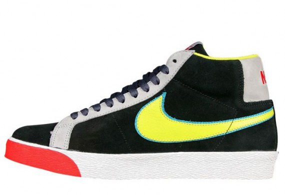 Nike SB Blazer Mid - Black - Bright Cactus