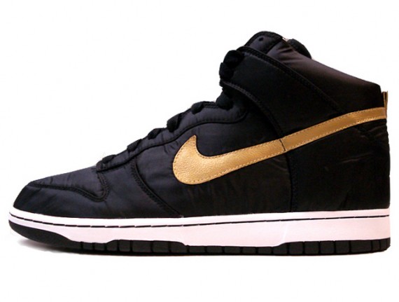 Nike Dunk High Be True - Nylon - Black - Gold