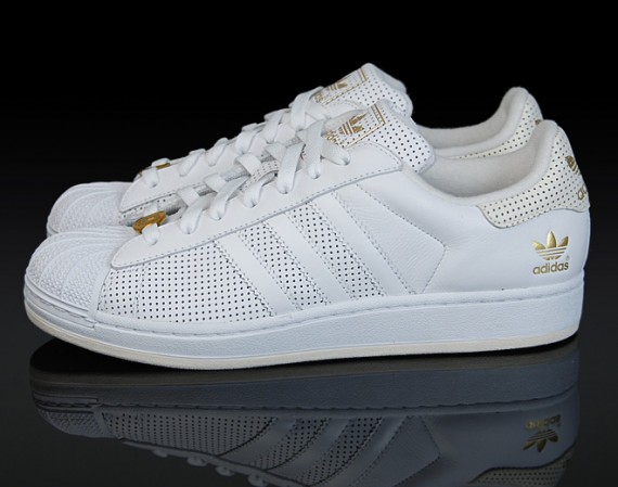 Adidas Superstar II Lux - Perforated Leather - White