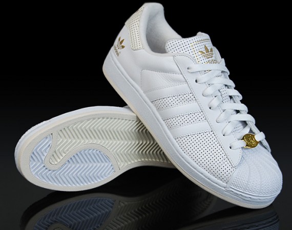 Adidas Superstar II Lux - Perforated Leather - White