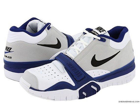 Nike Zoom Tennis Trainer - White - Neutral Grey - Deep Royal