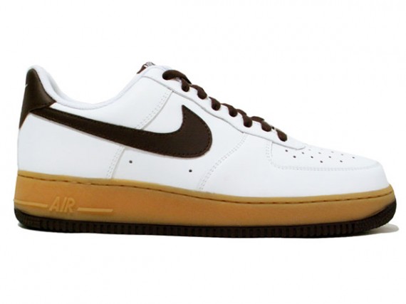 Nike Air Force 1 Low – White – Light Brown – Boulder Gum