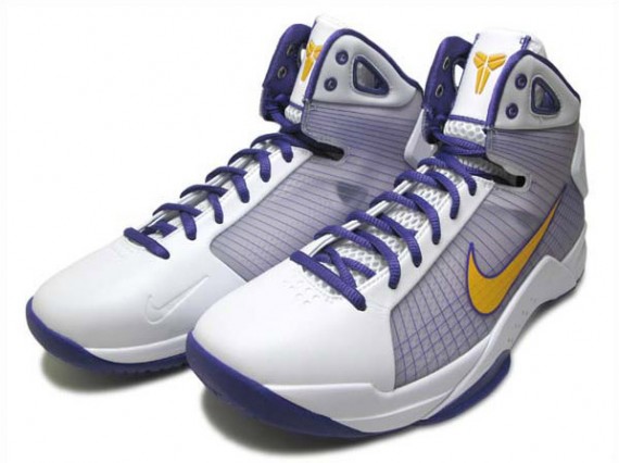 Kobe Bryant Nike Hyperdunk Supreme - White - Pro Gold - Varsity Purple