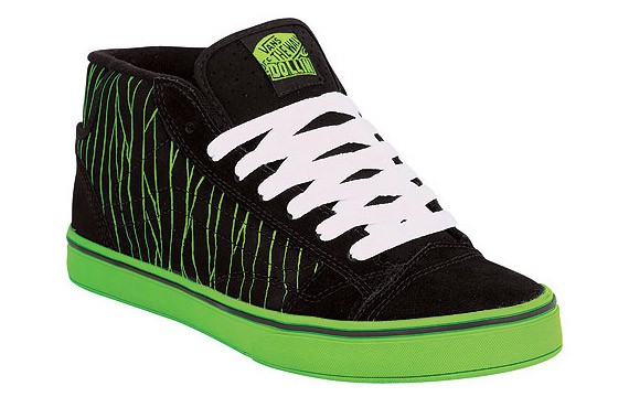 Vans No Skool 2 Mid - Black - Green - CCS Exclusive