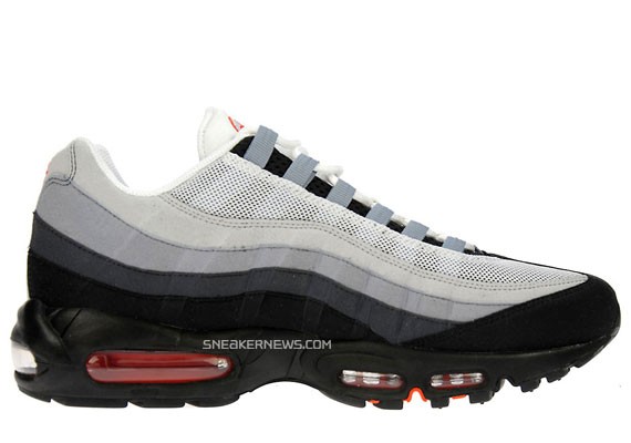 Nike Air Max 95 - Grey - Team Orange