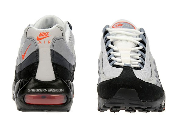 Nike Air Max 95 - Grey - Team Orange