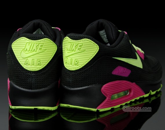 Nike Air Max 90 Premium - Neon Pink Green