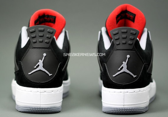 Air Jordan Force IV (AJF 4) - Black - Varsity Red - Cement Grey
