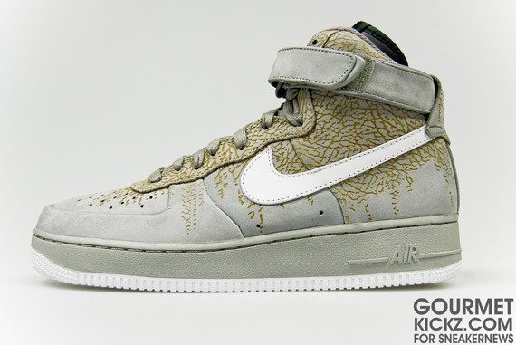 Nike Air Force 1 High Supreme – Neutral Grey – Elephant Print