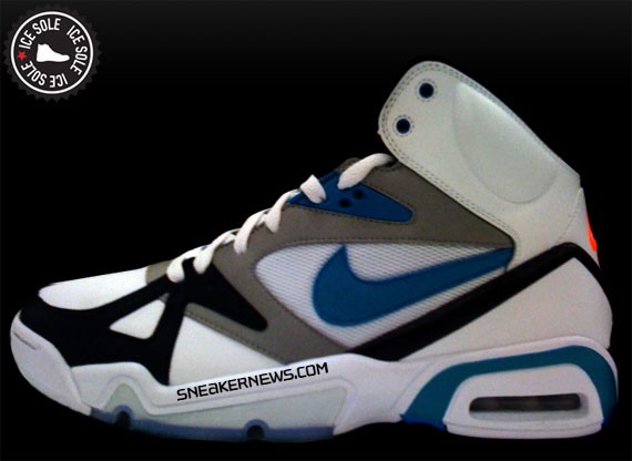 Nike Air Hoop Structure - White - Teal - Black Toe