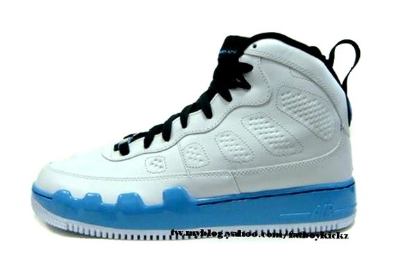 Air Jordan Force IX (AJF 9) – Carolina Blue – White – Black