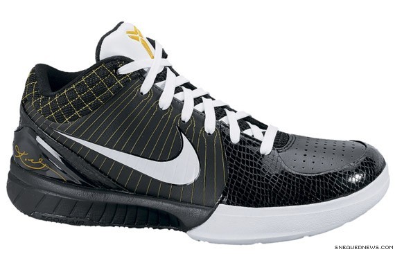 Nike Zoom Kobe IV - Black - White - Del Sol