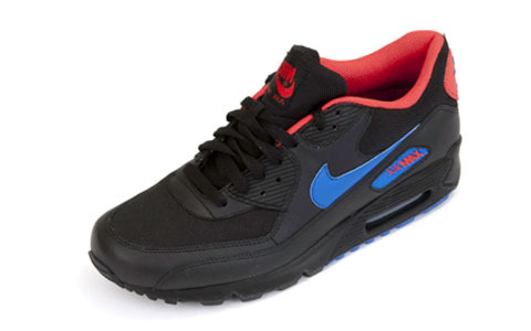 Nike Air Max 90 Premium - Black - Blue - Orange