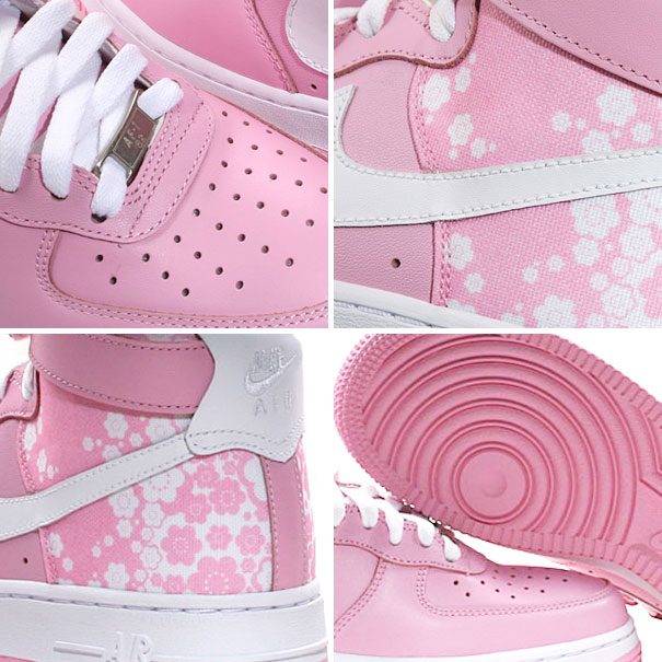 Nike Air Force 1 Wmns Pink White Flowers 3