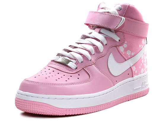 Nike Air Force 1 Wmns Pink White Flowers