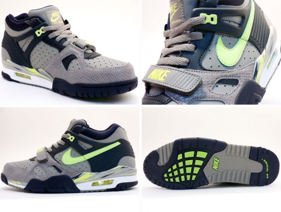 Nike Air Trainer III LE - Grey - Volt - Snakeskin