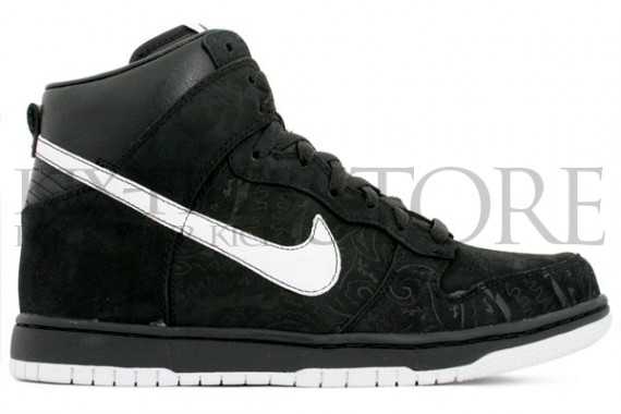 Nike Dunk High Supreme - "Paisley" - Black - White