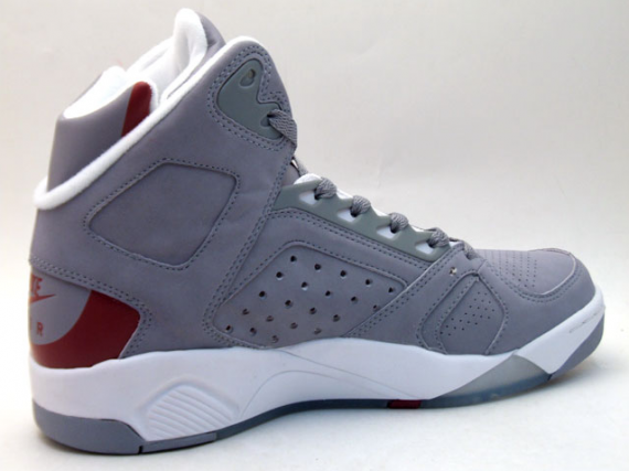 Nike Air Flight Lite High - Grey - Red