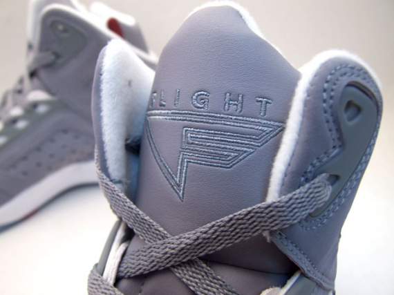 Nike Air Flight Lite High - Grey - Red