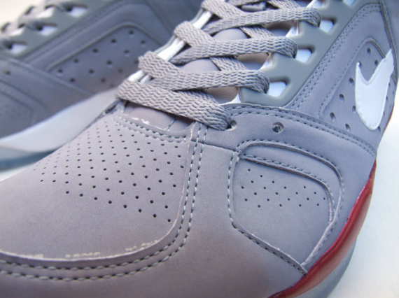 Nike Air Flight Lite High - Grey - Red