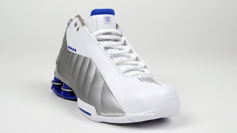 Nike Shox Bb4 White Silver Blue 2