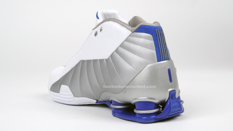 Nike Shox Bb4 White Silver Blue 5