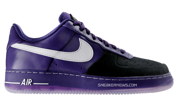 Nike Air Force 1 Supreme SP - Black - Purple - Huarache