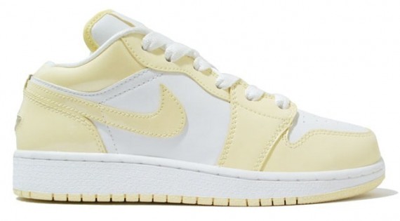 Air Jordan 1 Phat Low GS – Icy Pack – White – Pastel Yellow