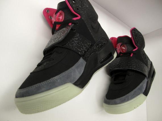 Nike Air Yeezy Black Grey Fire Red 01