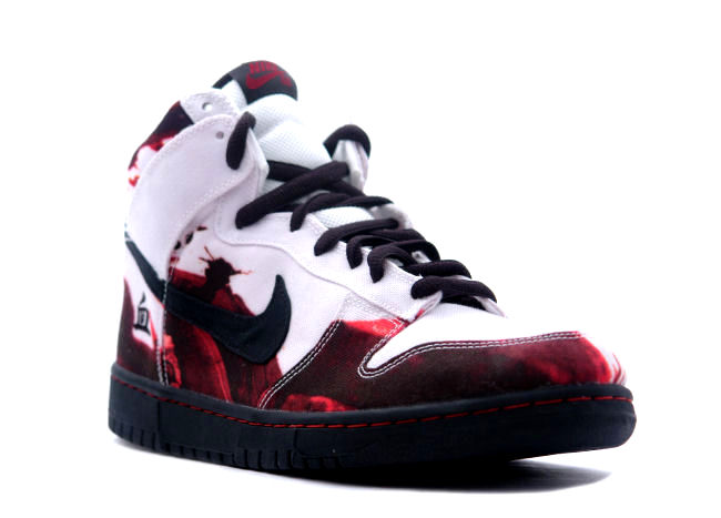Nike Dunk High Pro SB - Blood Melvin/ White Melvin - White - Black