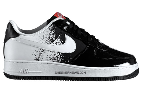 Nike Air Force 1 Low Premium - Black - White - Hot Red - Tennis Pack