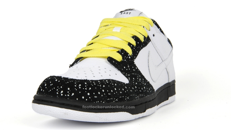 Nike Dunk Low CL East - White - Black - Volt Yellow - Speckled - December '09