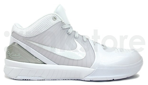 Nike Zoom Kobe IV - White - Metallic Silver