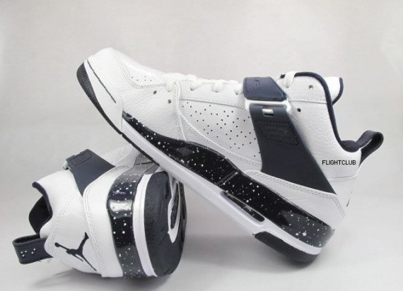 Air Jordan Flight 45 - White - Black - Metallic Silver - Detailed Images