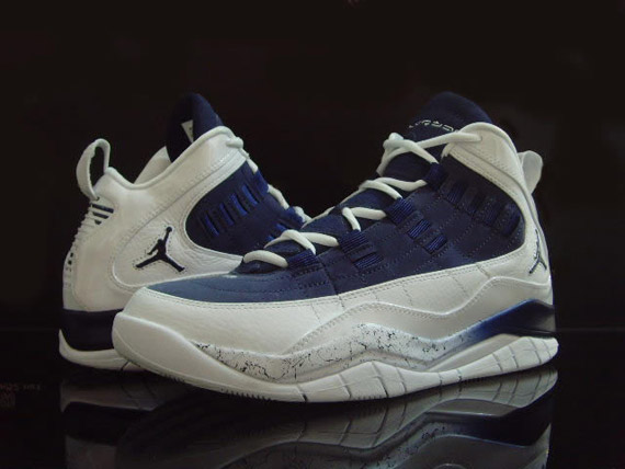 Air Jordan Hallowed Ground - White - Deep Blue