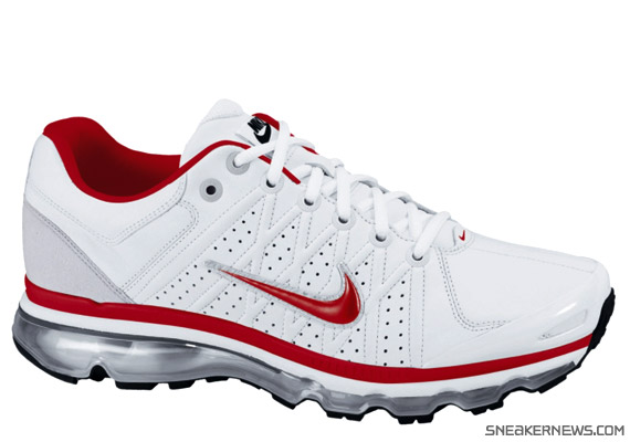 Nike Air Max 2009 Leather SI – White – Sport Red – Black